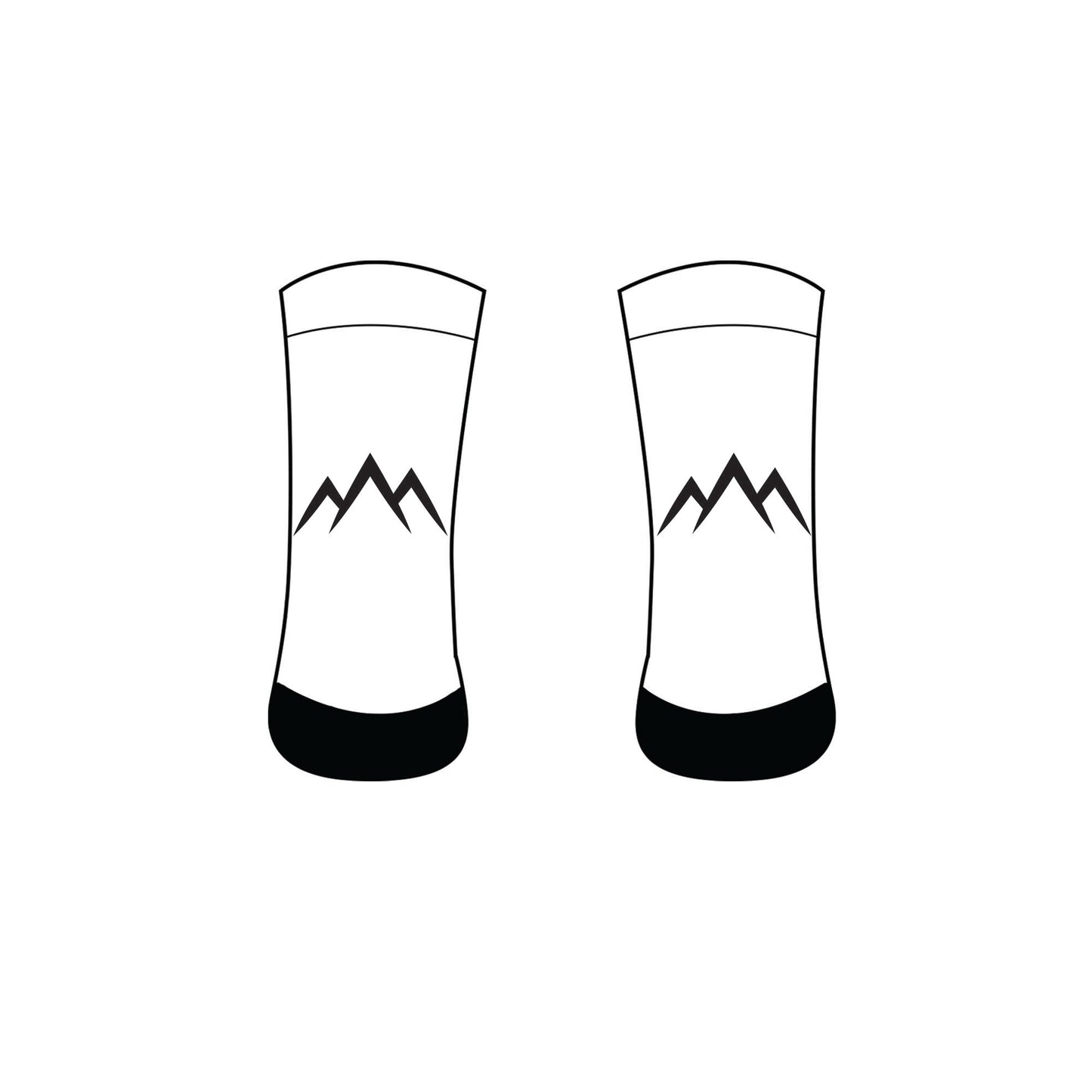 Crew Socks - White/Black