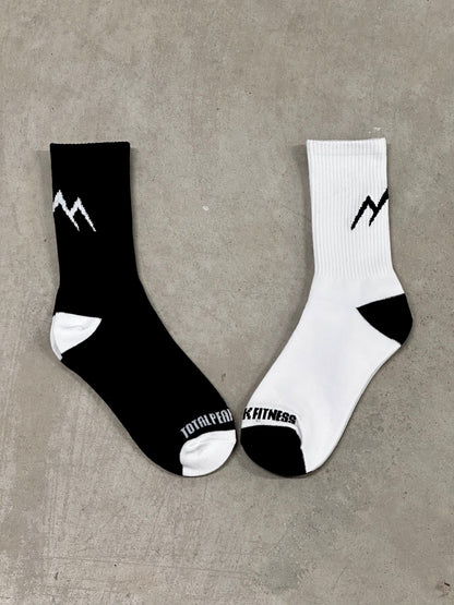 Crew Socks - White/Black
